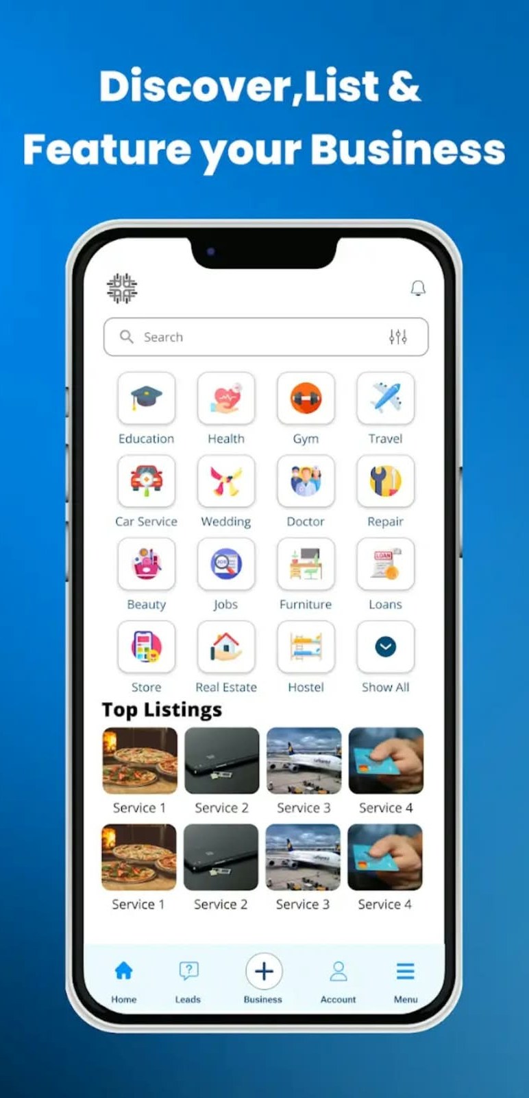 ListBusiness app screenshot 1